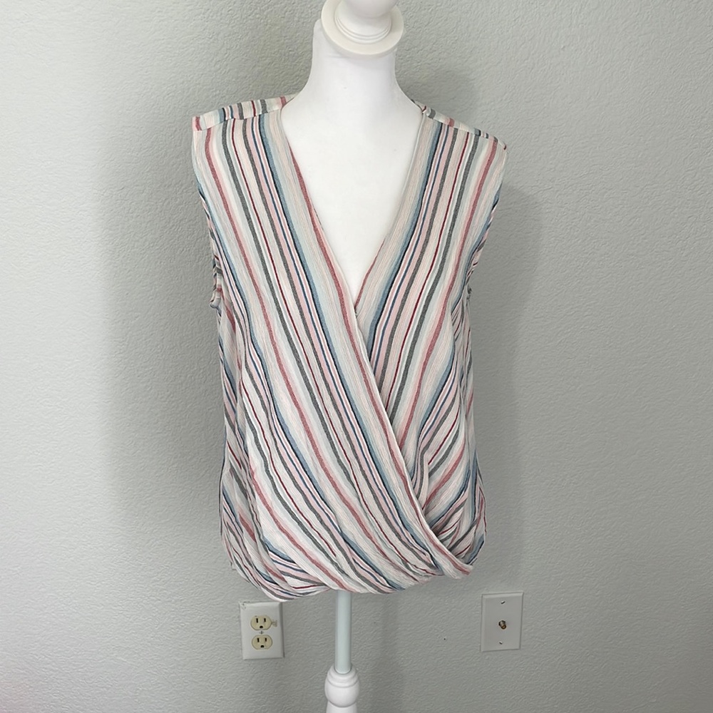 KUT from the cloth draped sleeveless blouse